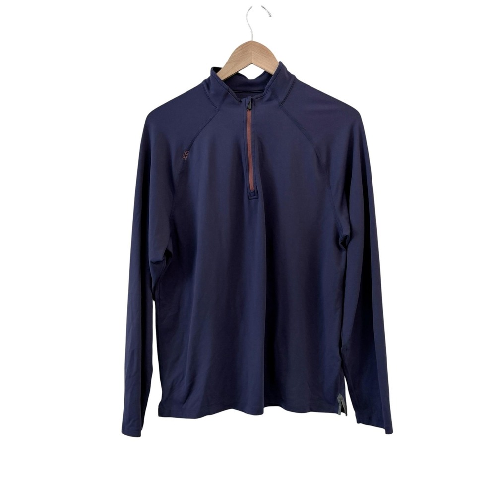 Rhone 1/4 Zip Pullover Mens M Navy Blue Performance Running Training Gym